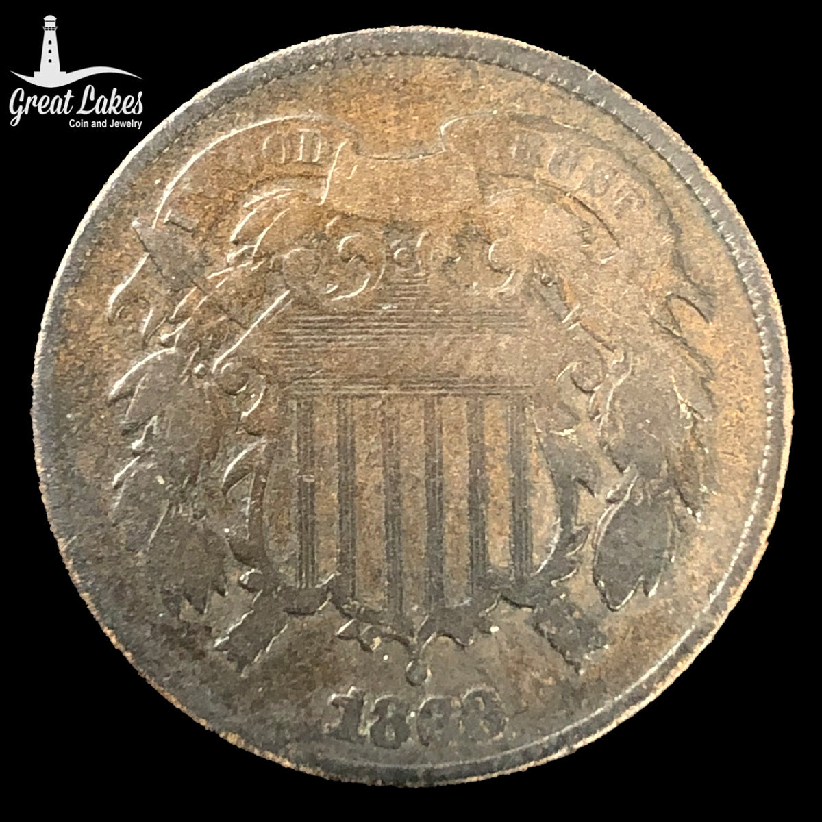 1868 Two Cent Piece (F)