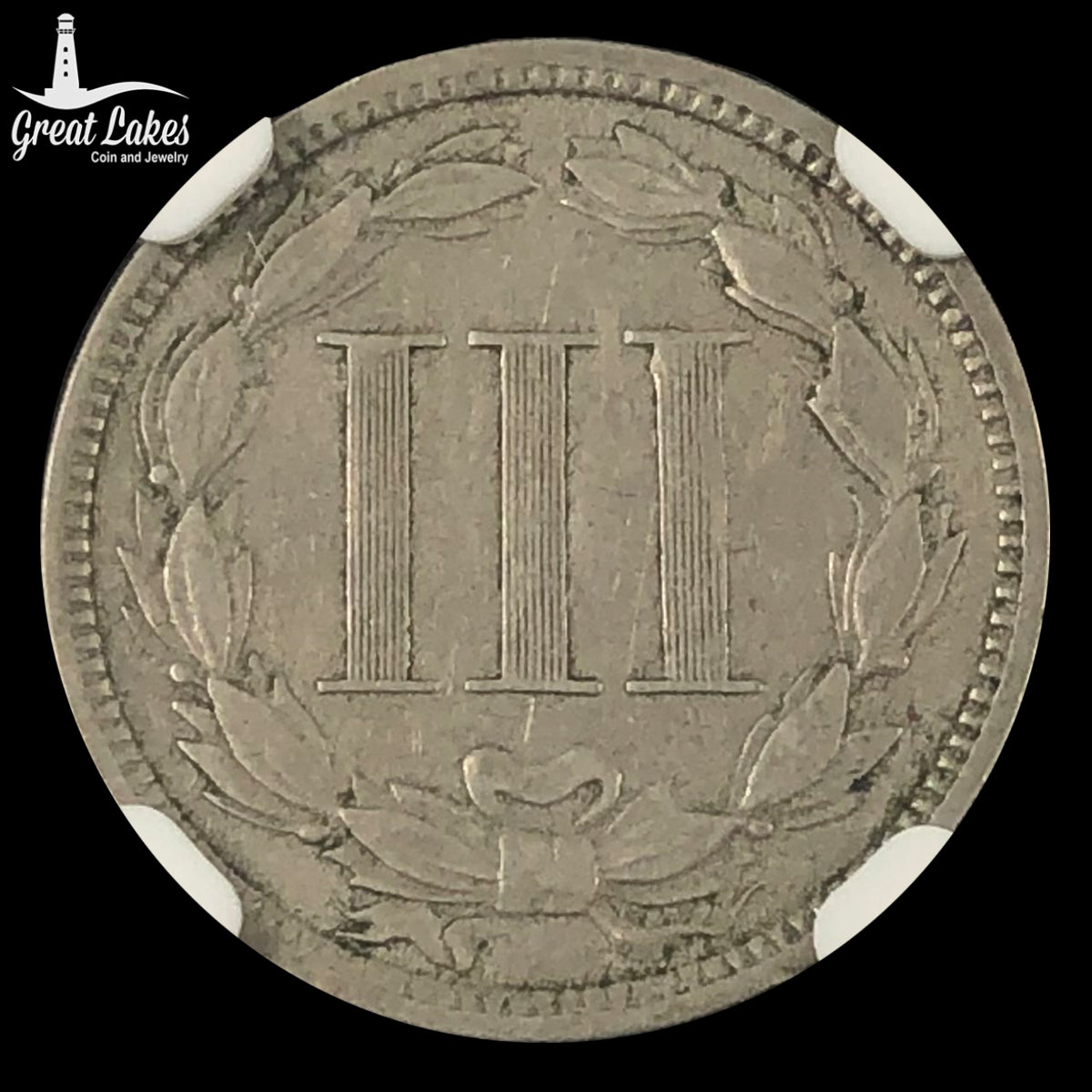 1869 Three Cent Nickel (VF)
