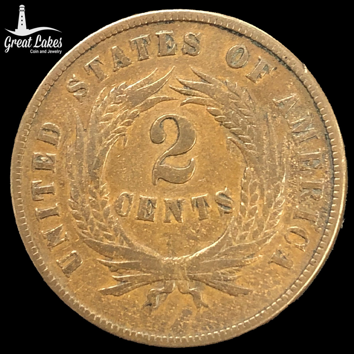 1869 Two Cent Piece (VF)