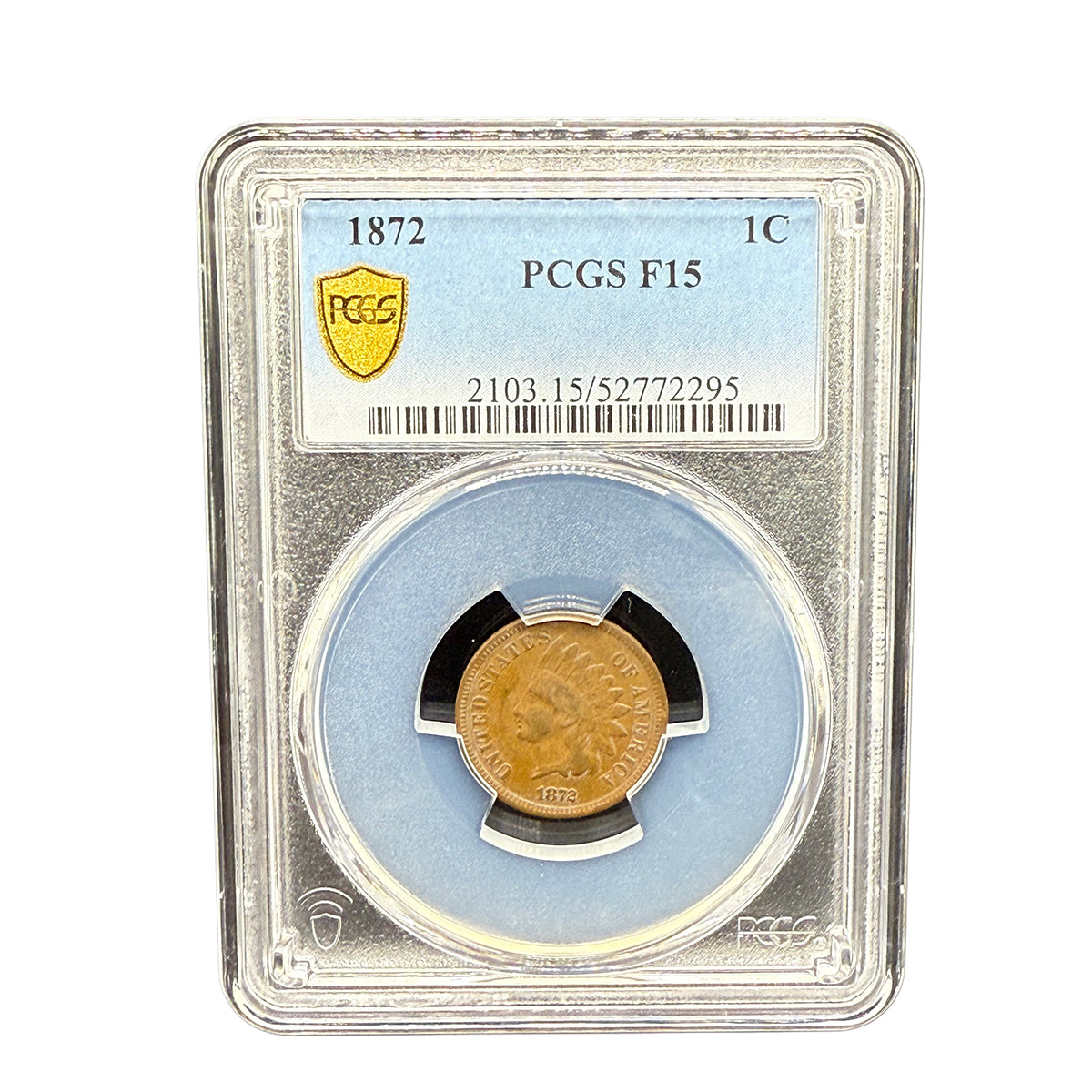 1872 Indian Head Cent PCGS F15