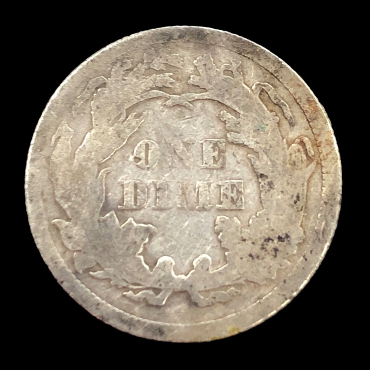1873 Closed 3 Seated Liberty Dime (VG Details)