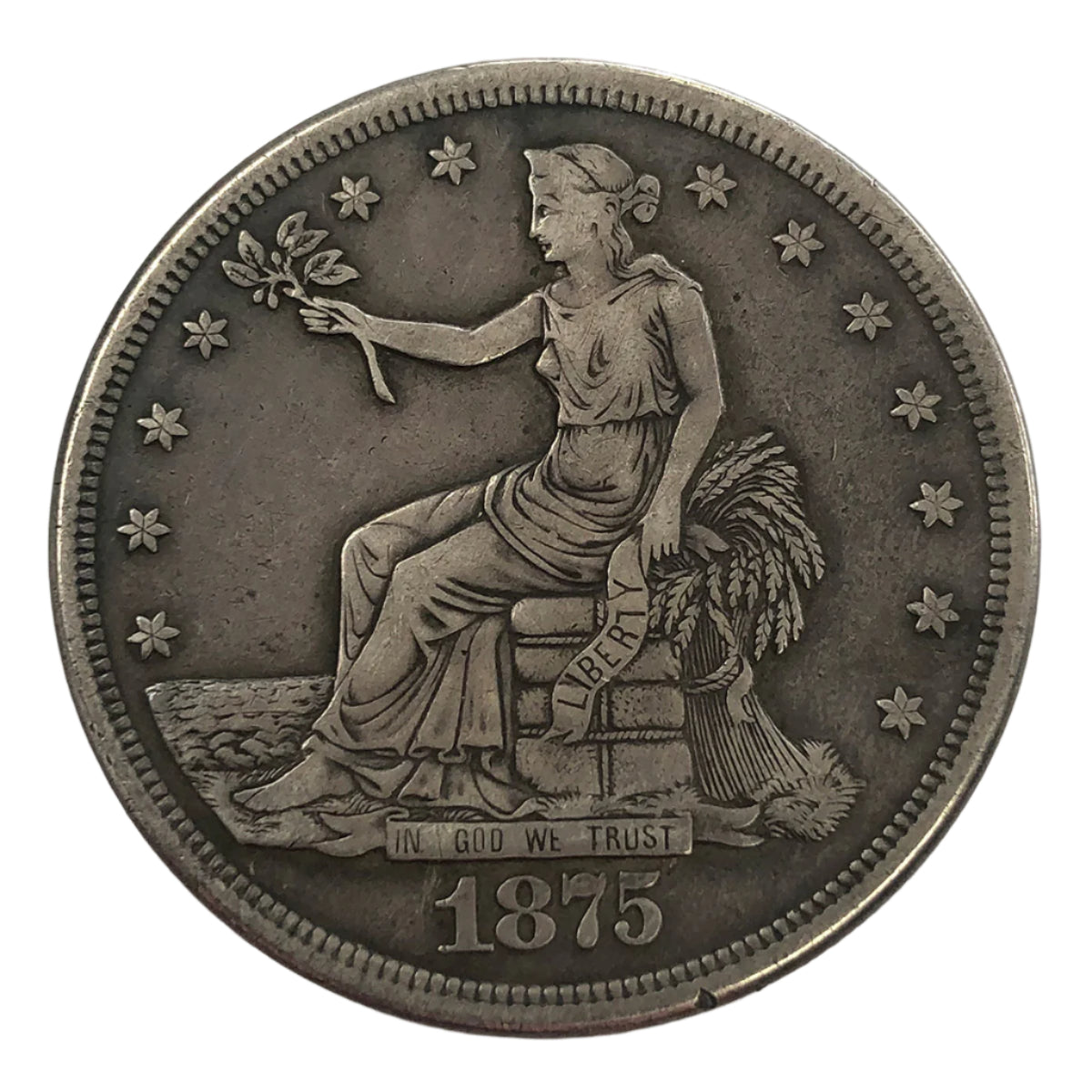 1875-S Trade Silver Dollar (VF)