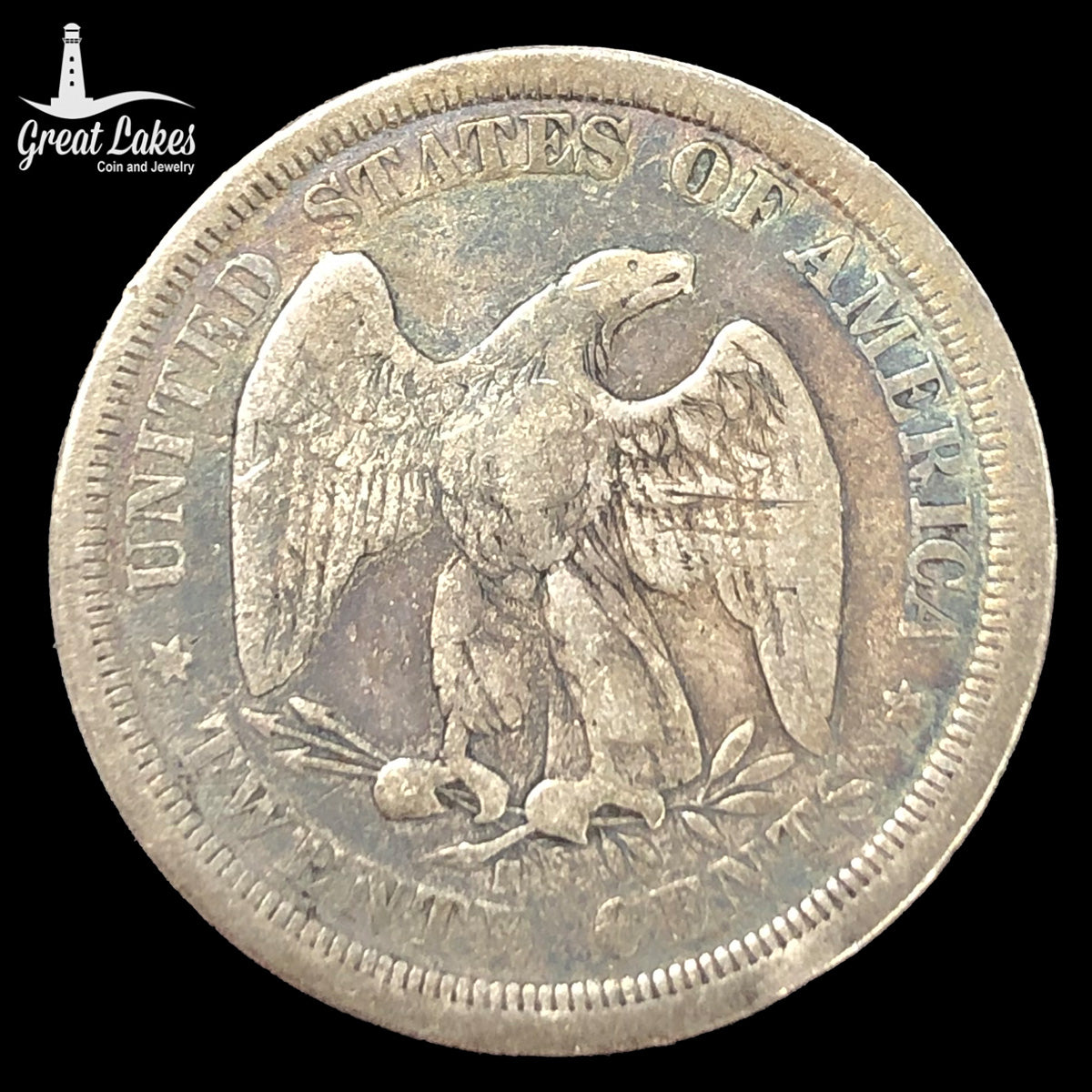 1875-S Twenty Cent Piece (VG Details)