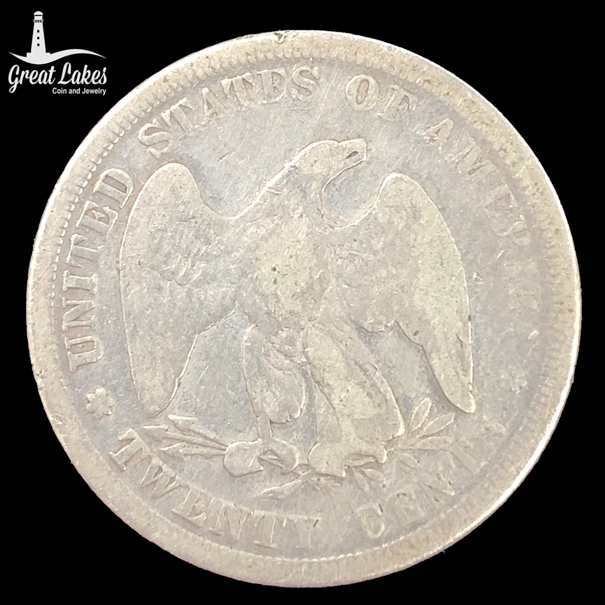 1875 Twenty Cent Piece (VG Details)