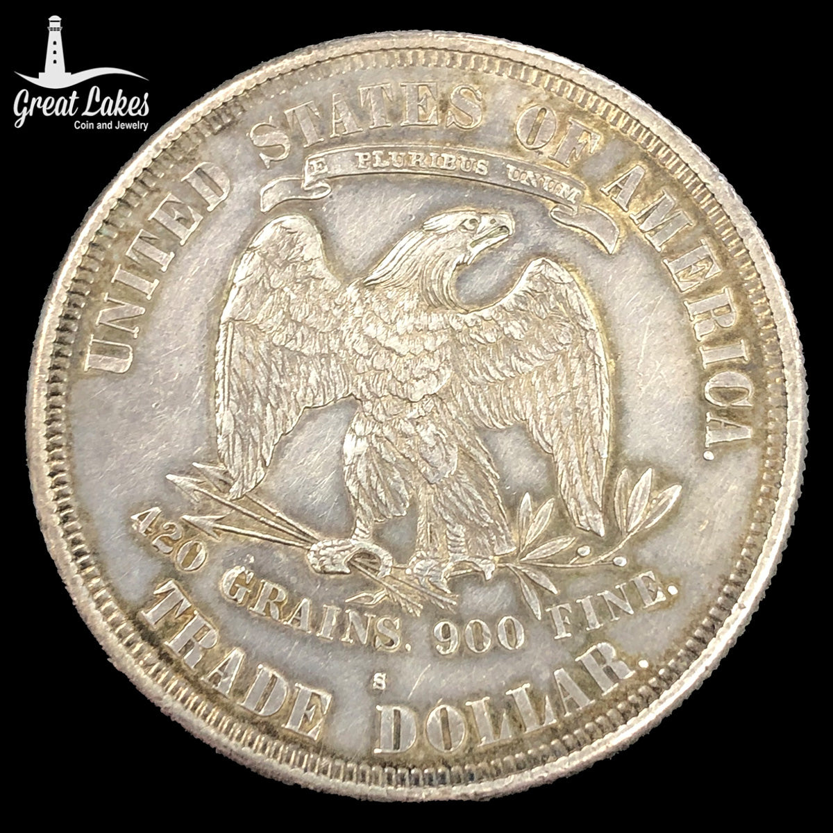 1876-S Trade Dollar (XF Details)