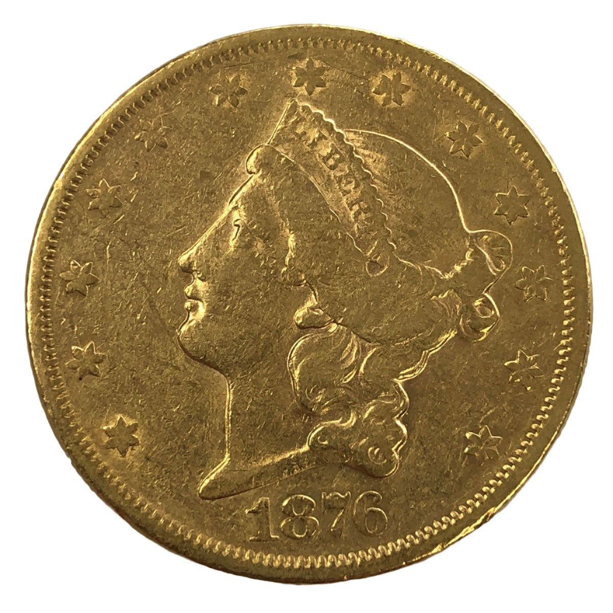 1876-S $20 Liberty Gold Double Eagle (Low Premium)