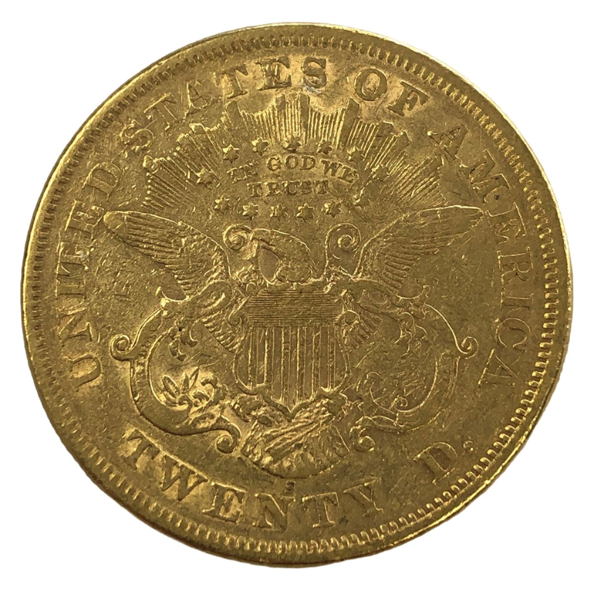 1876-S $20 Liberty Gold Double Eagle (Low Premium)