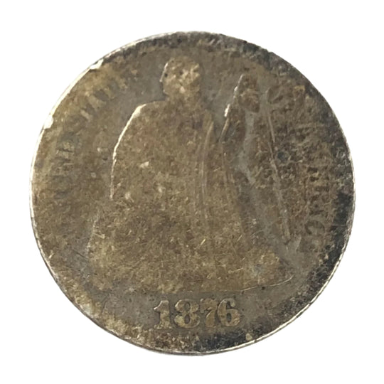 1876-S Seated Liberty Dime (AG Details)