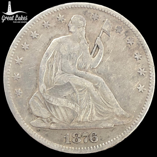 1876 Seated Liberty Half Dollar (VF)