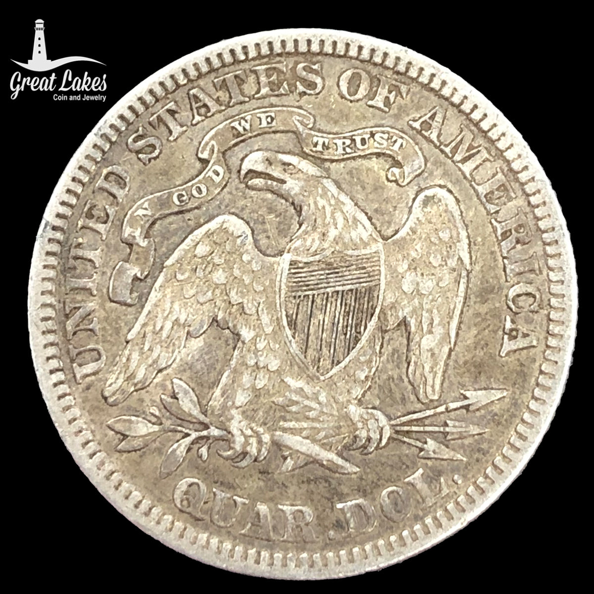 1876 Seated Liberty Quarter (XF)