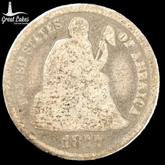1877-CC Seated Liberty Dime (AG)