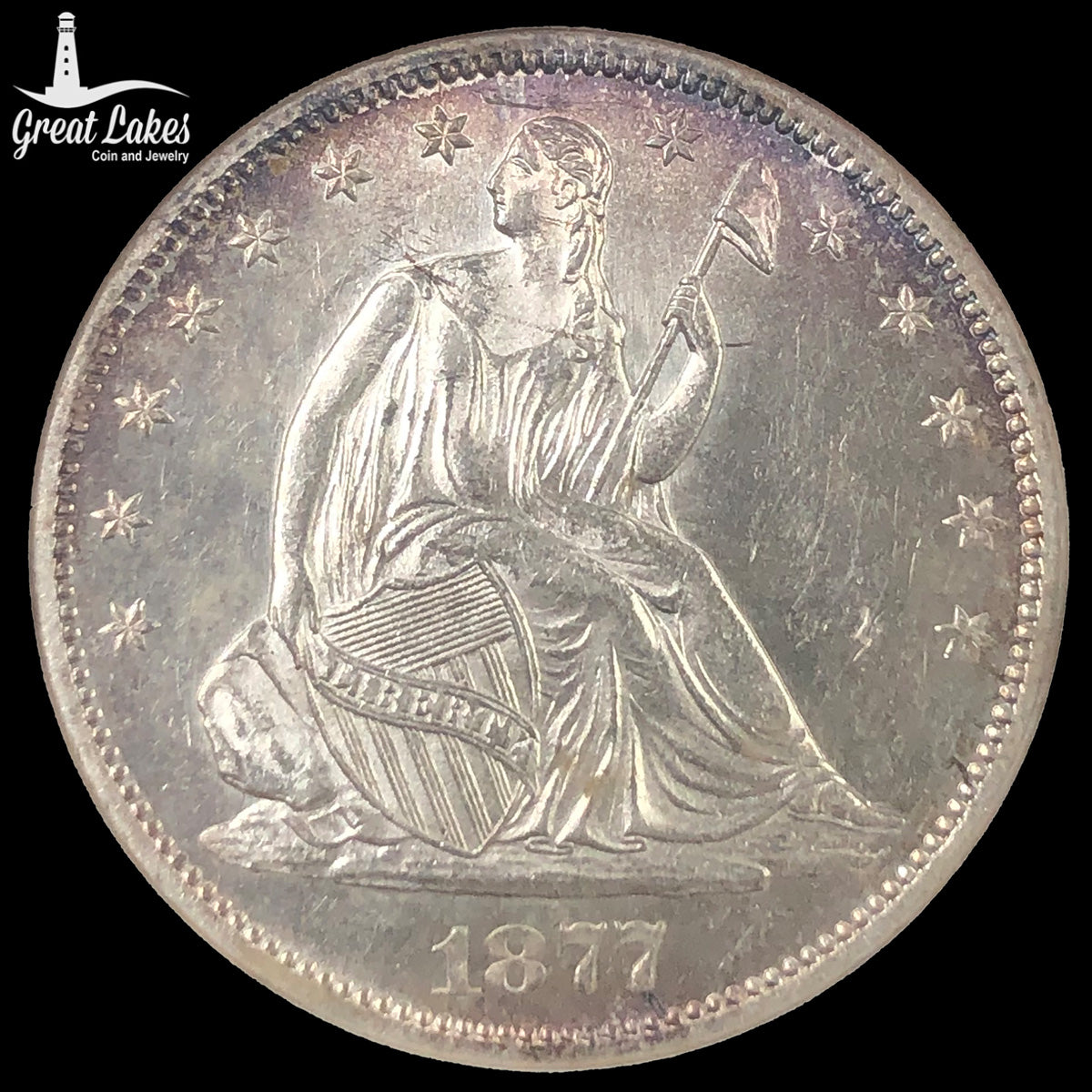 1877-S Seated Liberty Half Dollar ANACS MS62