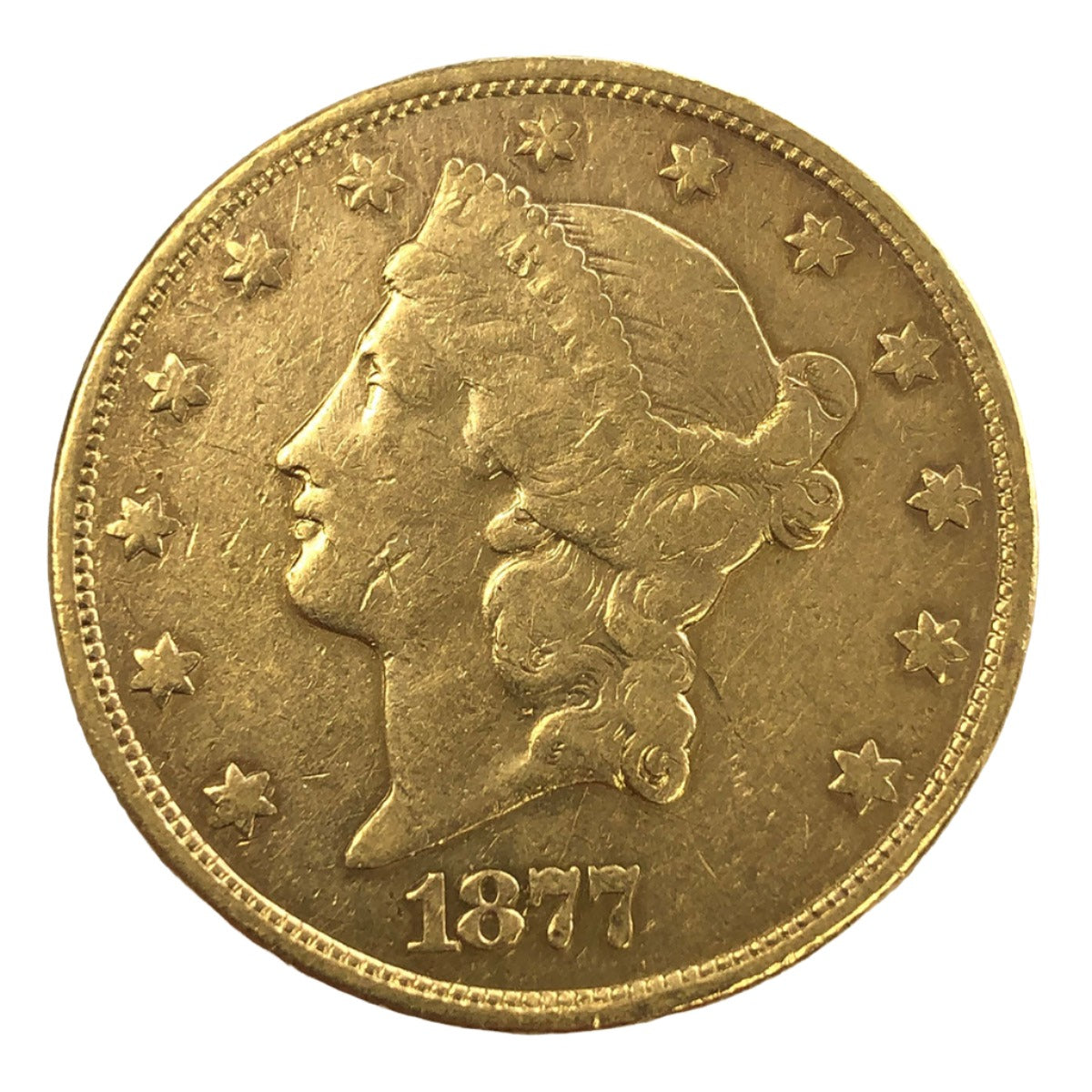 1877-S $20 Liberty Gold Double Eagle (Low Premium)