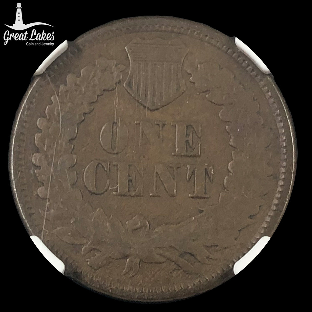 1877 Indian Cent NGC VF35 BN