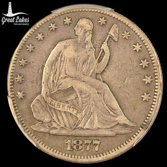 1877 Seated Liberty Half Dollar PCGS VF35