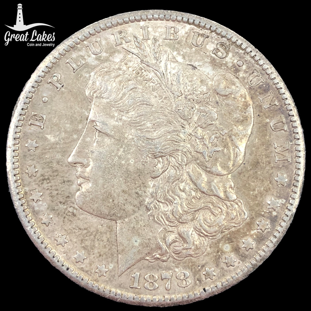 1878-CC Morgan Silver Dollar (AU)