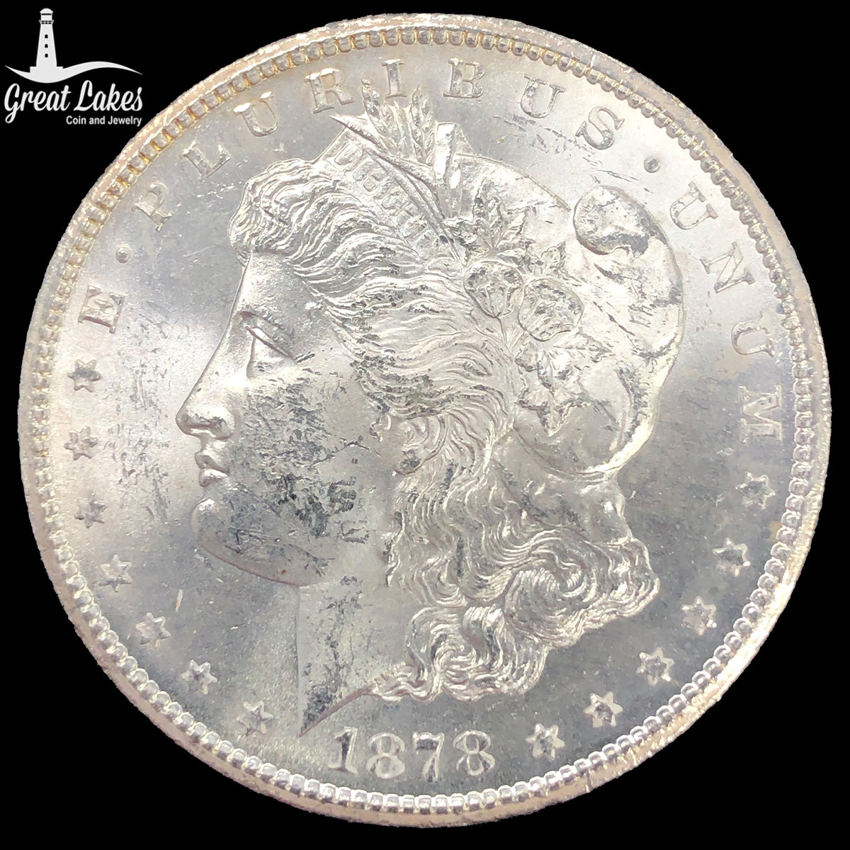 1878-CC Morgan Silver Dollar (BU)