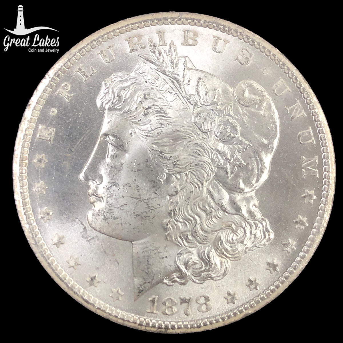 1878-CC Morgan Silver Dollar GSA (With Box &amp; CoA)