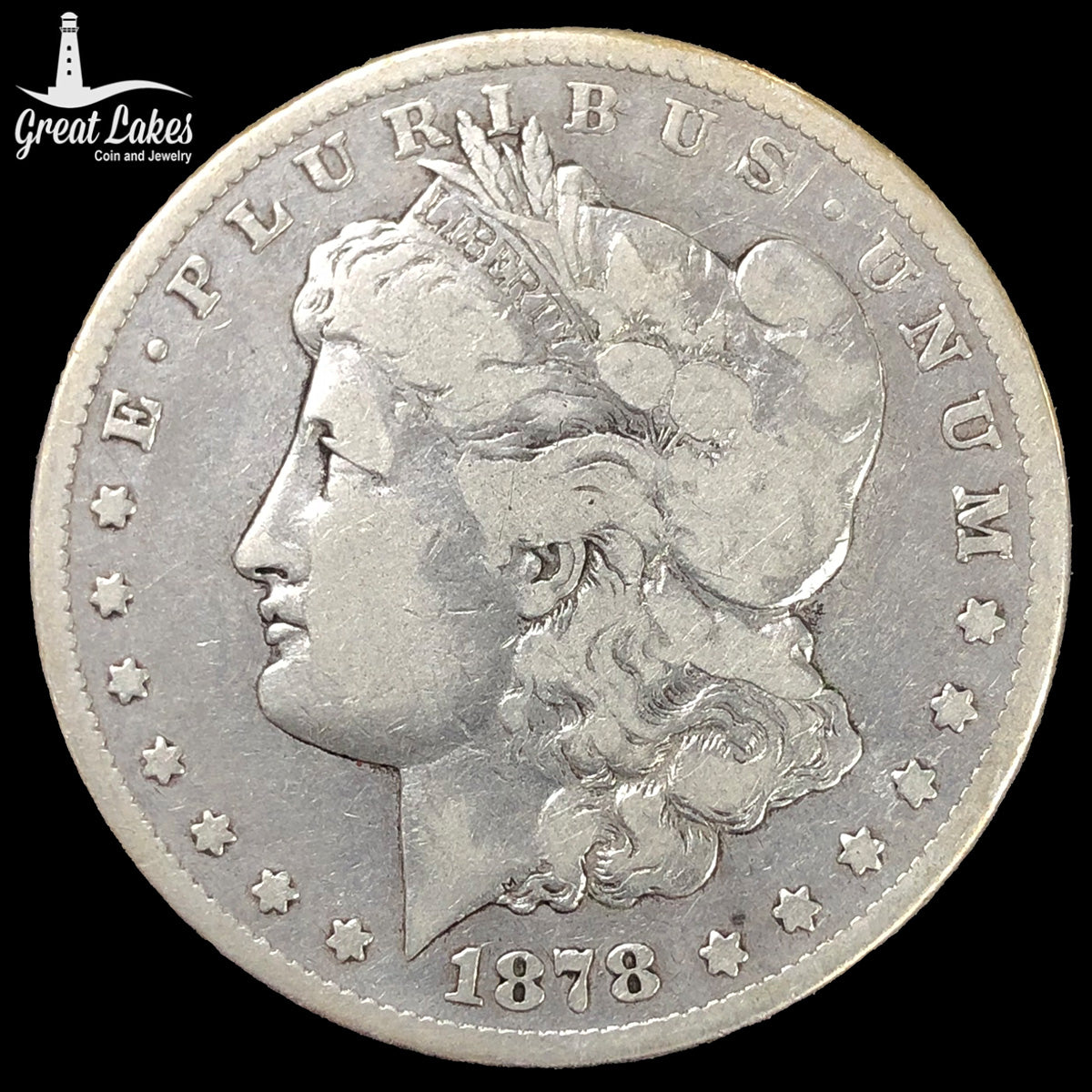 1878-CC Morgan Silver Dollar (VG Details)