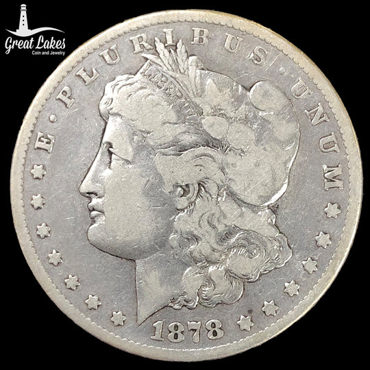 1878-CC Morgan Silver Dollar (VG Details)