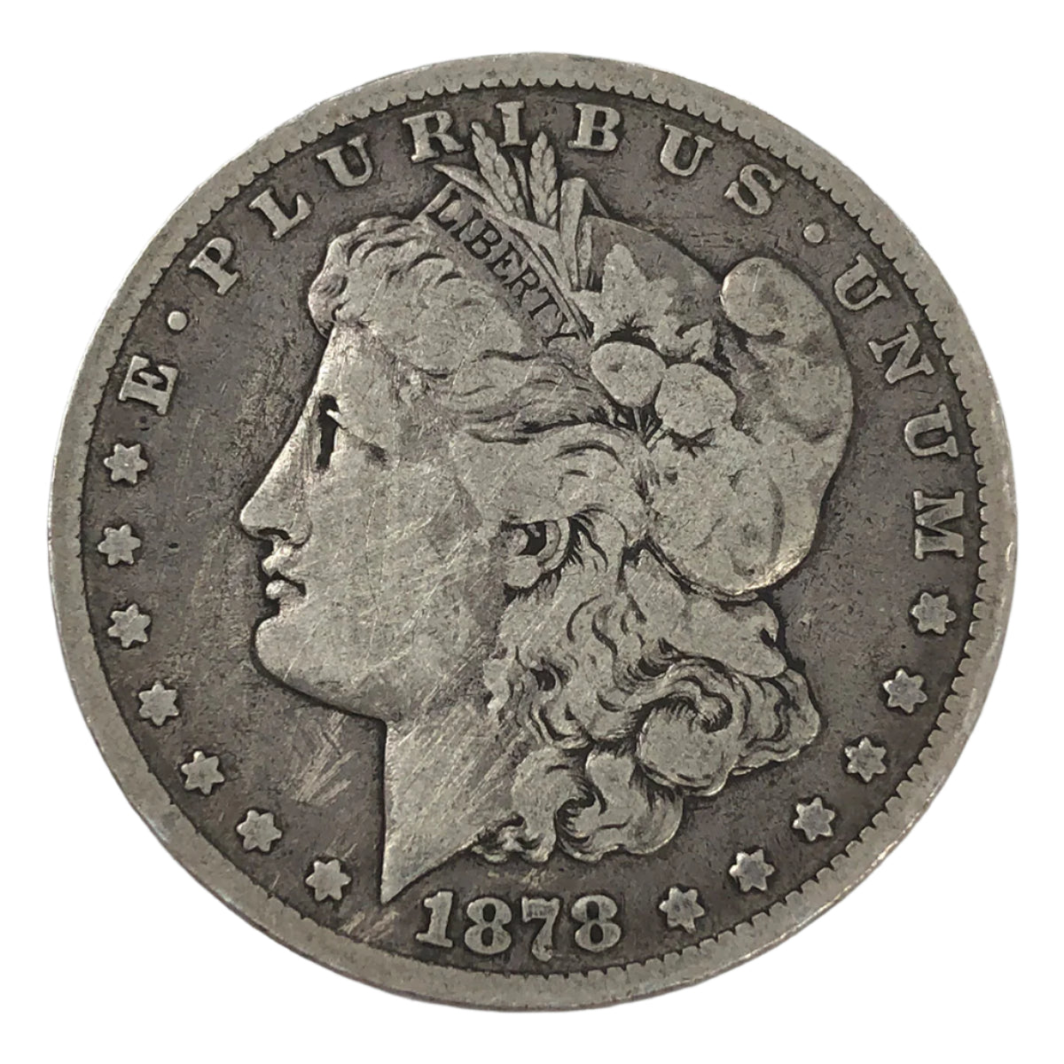 1878-CC Morgan Silver Dollar (F Details)