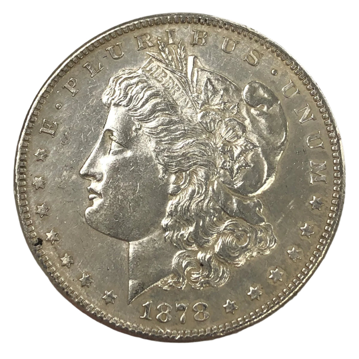 1878-S Morgan Silver Dollar (AU Details)