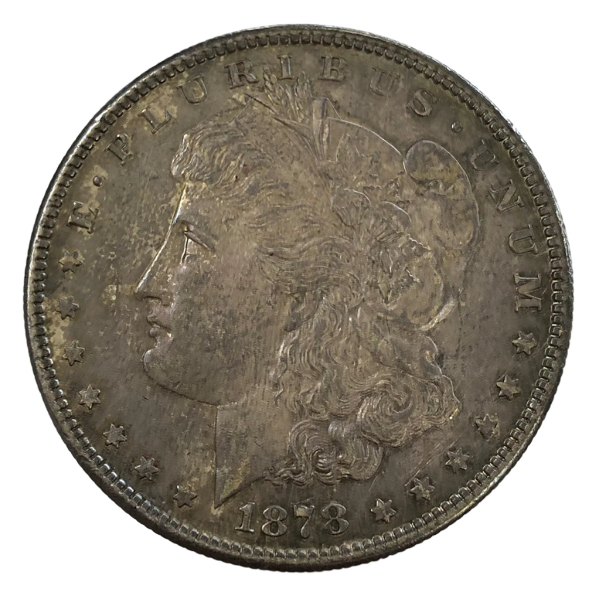 1878-S Morgan Silver Dollar (AU) (Toned)