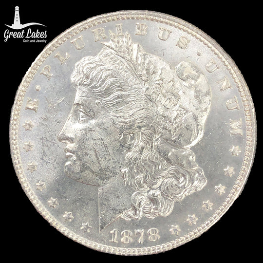 1878 7/8 Tail Feather Morgan Silver Dollar (BU)