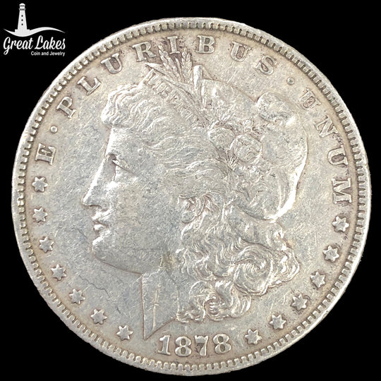 1878 7/8 Tail Feather Morgan Silver Dollar (XF Details)