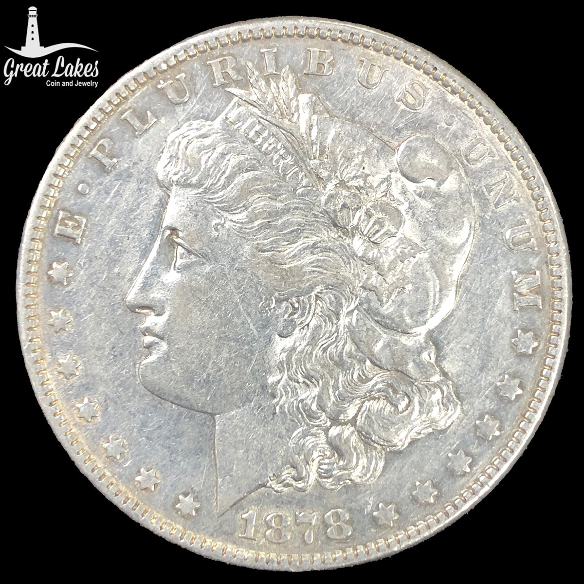 1878 7 Tail Feather Morgan Silver Dollar (XF Details)