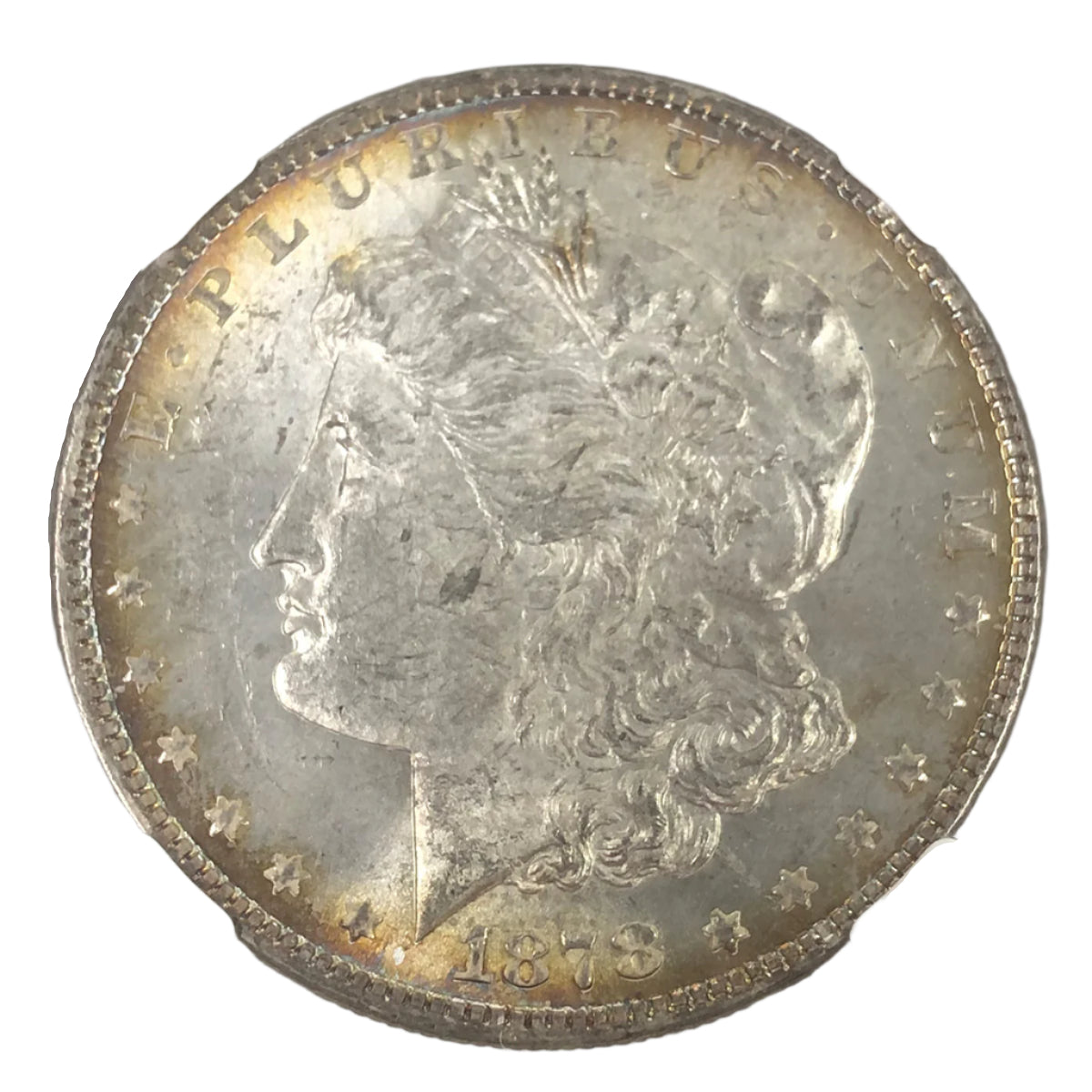 1878 8 Tail Feather Morgan Silver Dollar NGC MS61