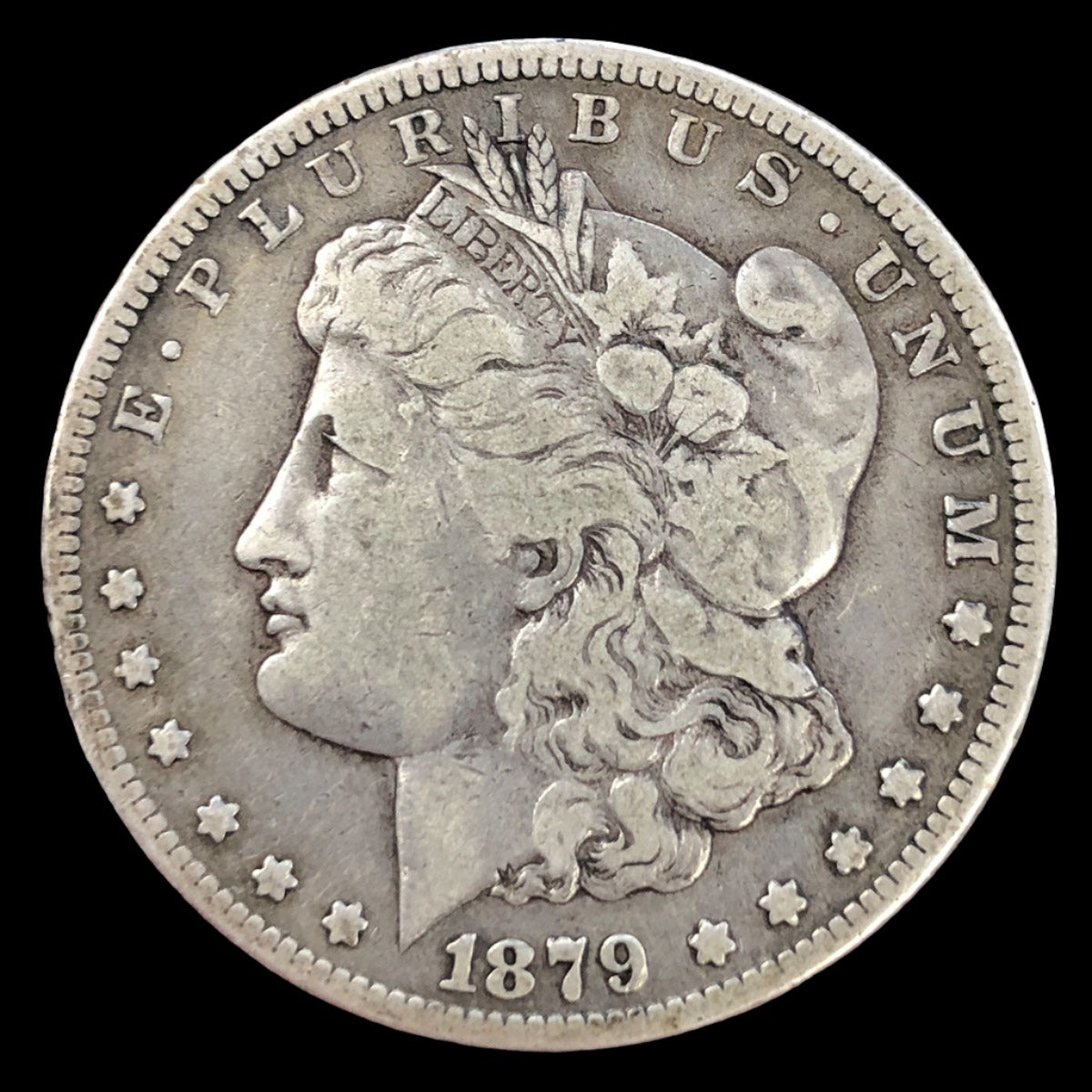 1879-CC Morgan Silver Dollar (F / VF)