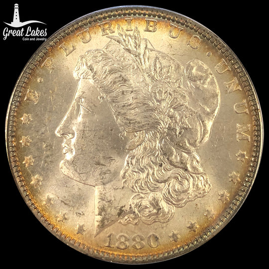1880-O Morgan Silver Dollar ICG MS63