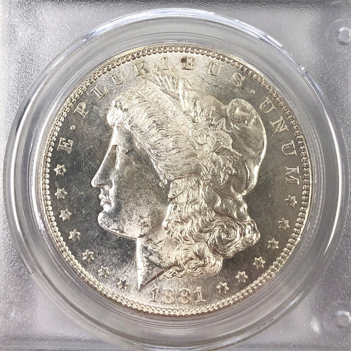 1881-S Morgan Silver Dollar PCGS MS63 OGH