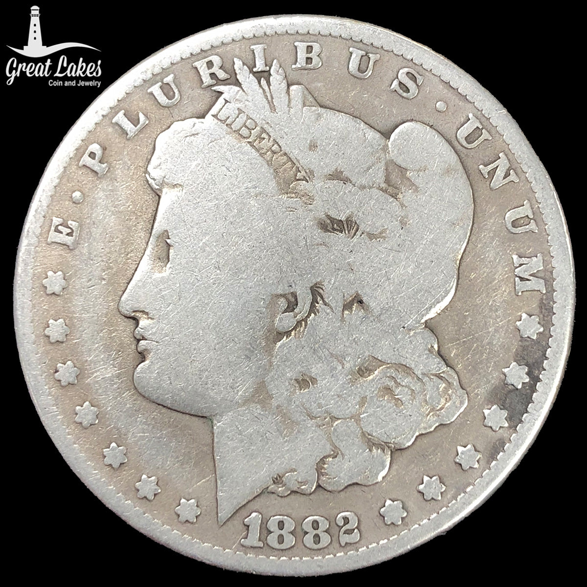 1882-CC Morgan Silver Dollar (G Details)