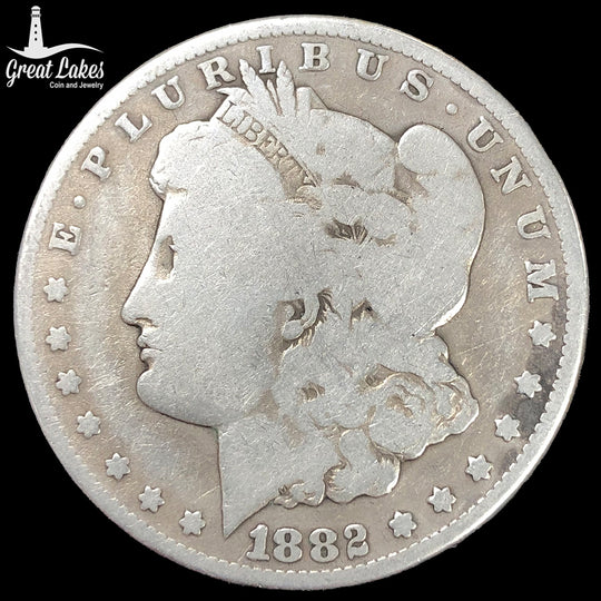 1882-CC Morgan Silver Dollar (G Details)