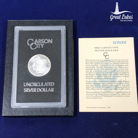 1882-CC Morgan Silver Dollar GSA (PL/DMPL) (With Box & CoA)