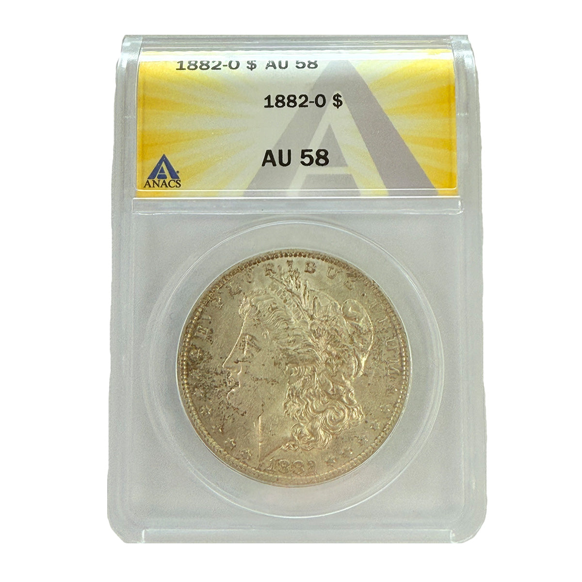1882-O Morgan Silver Dollar ANACS AU58