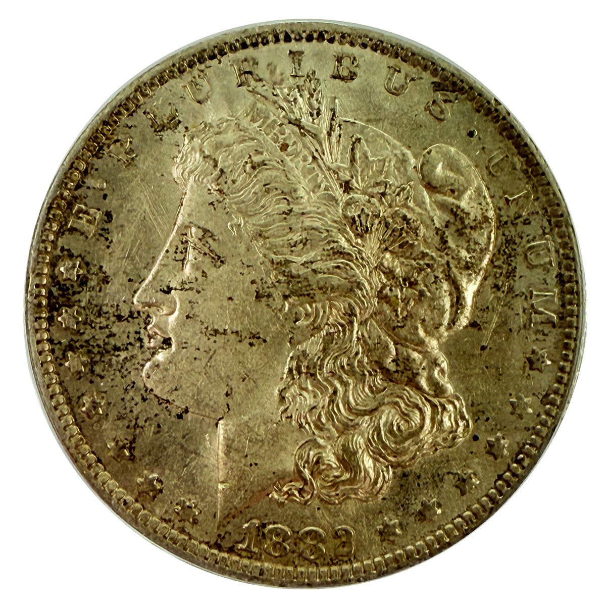 1882-O Morgan Silver Dollar ANACS AU58