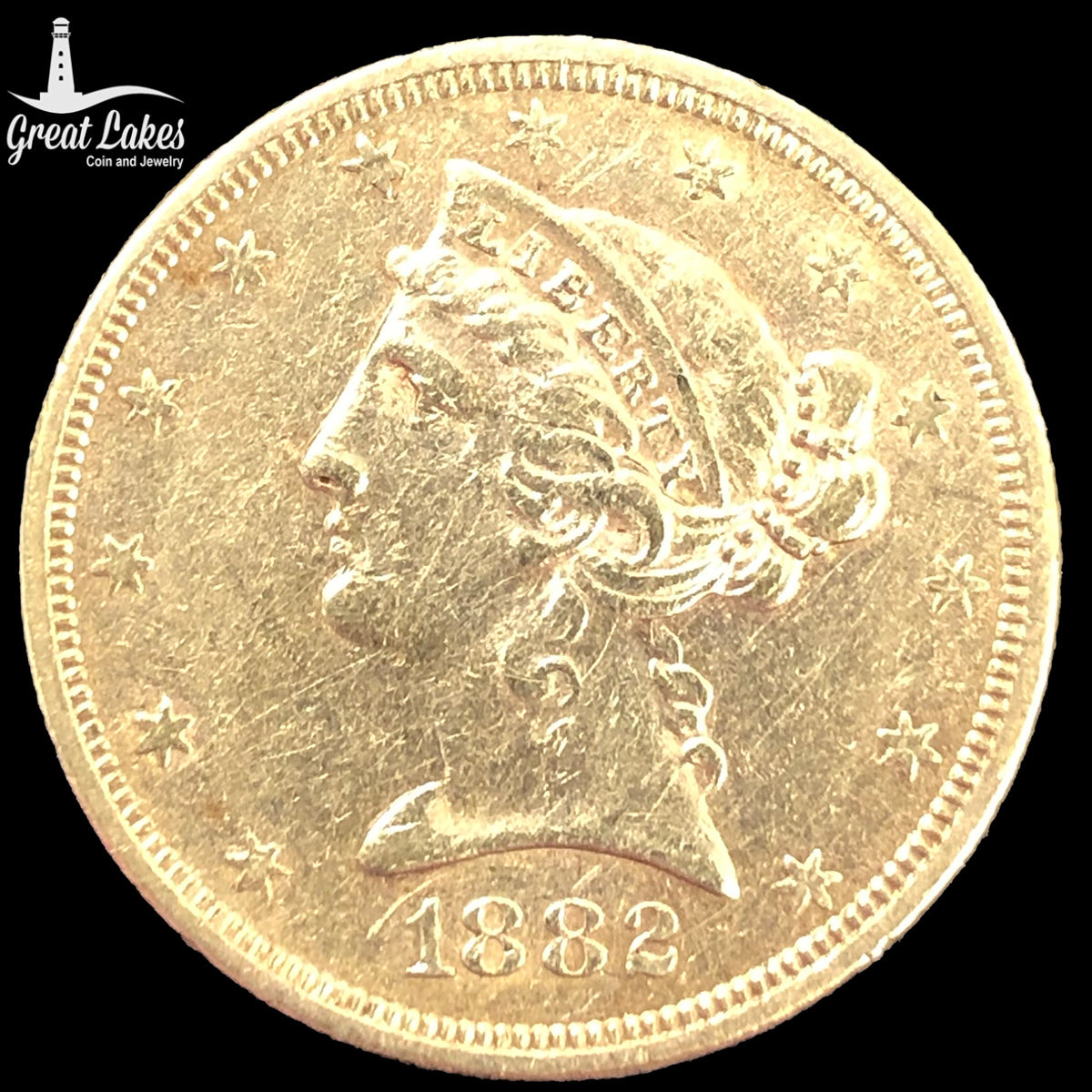 1882-S $5 Liberty Gold Half Eagle (Low Premium)