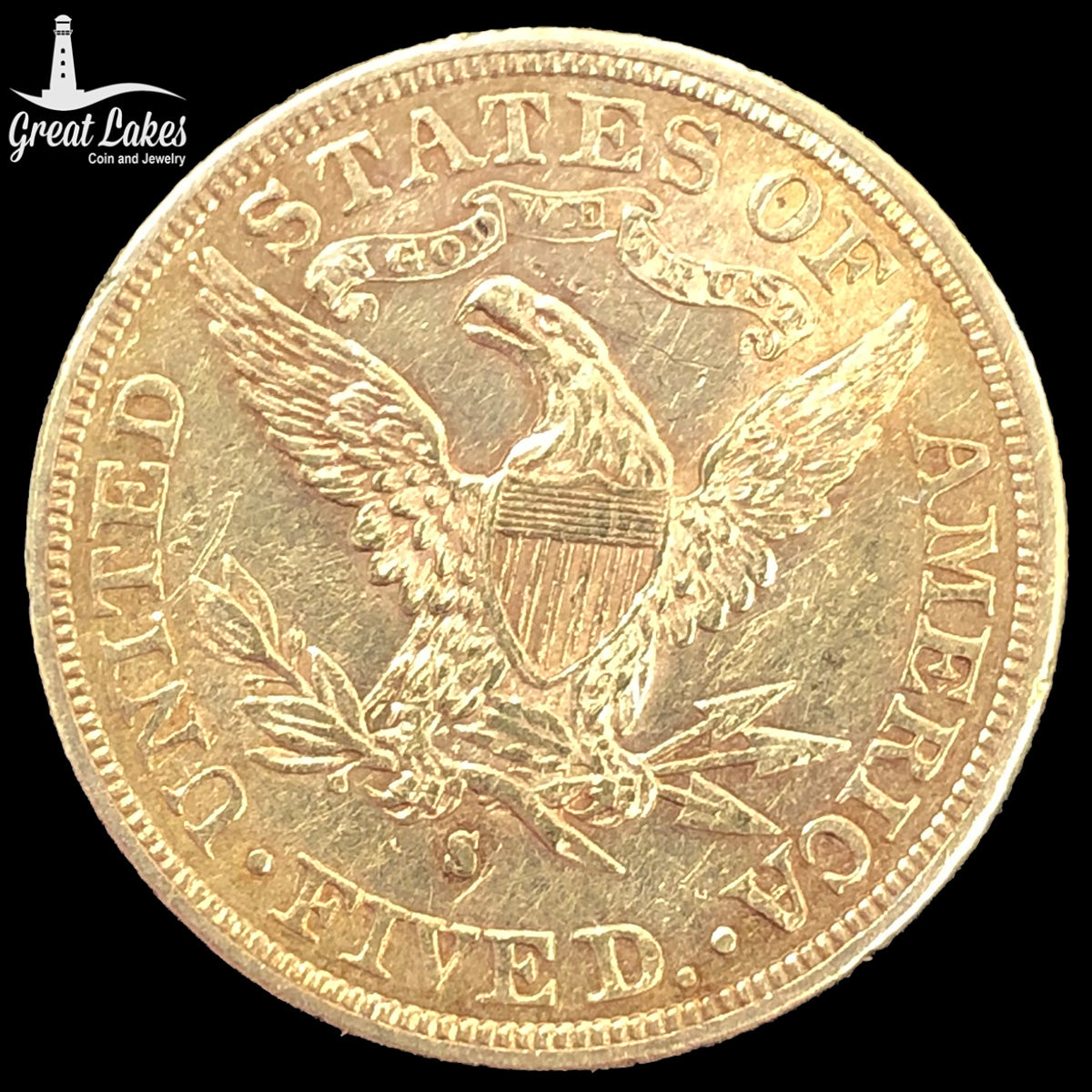 1882-S $5 Liberty Gold Half Eagle (Low Premium)