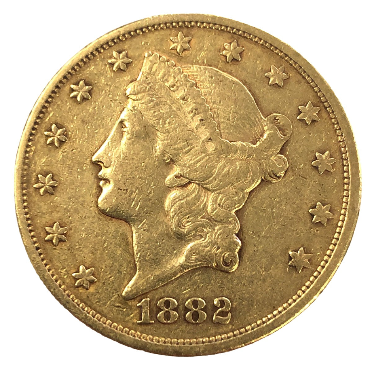 1882-S $20 Liberty Gold Double Eagle (Low Premium)