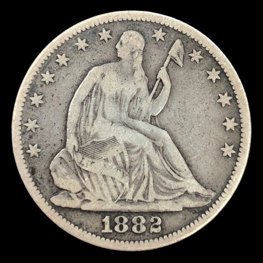 1882 Seated Liberty Half Dollar (F)