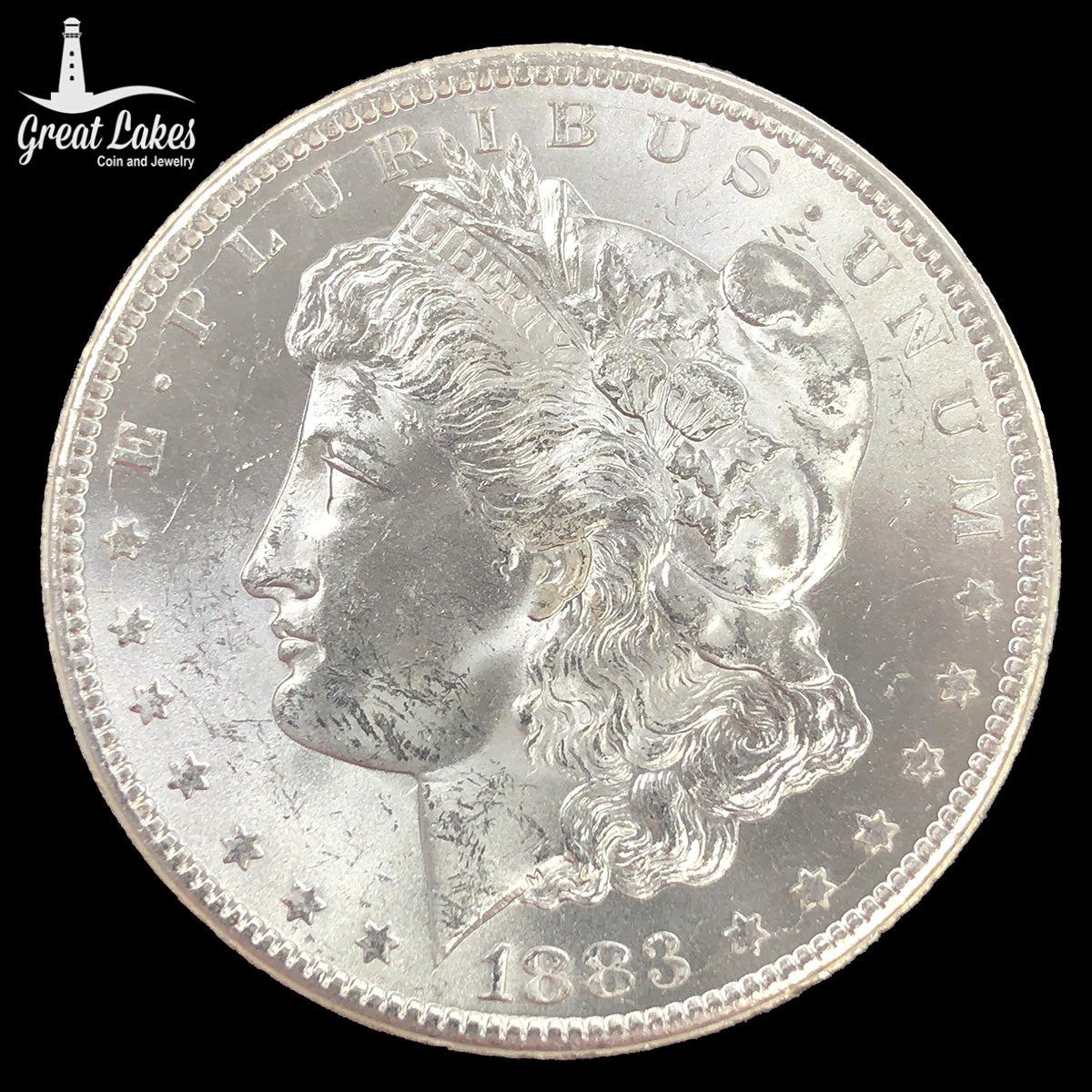 1883-CC Morgan Silver Dollar (BU)