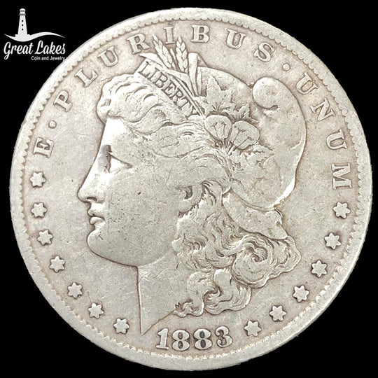 1883-CC Morgan Silver Dollar (F Details)