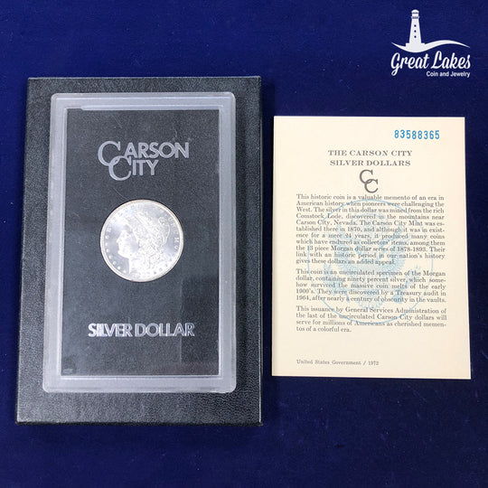 1883-CC Morgan Silver Dollar GSA (With Box & CoA)