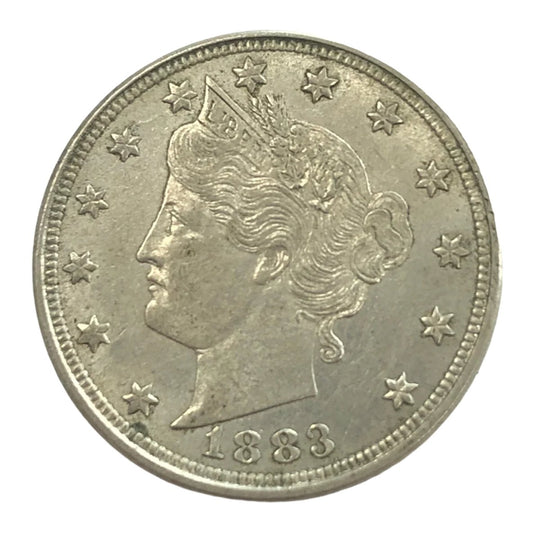1883 No Cents Liberty Head Nickel (AU)