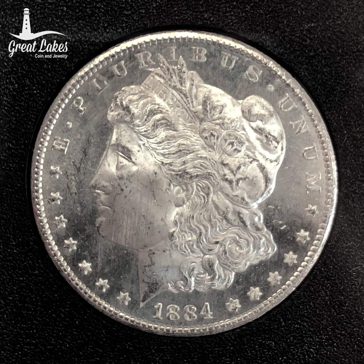 1884-CC Morgan Silver Dollar GSA (With Box &amp; CoA)