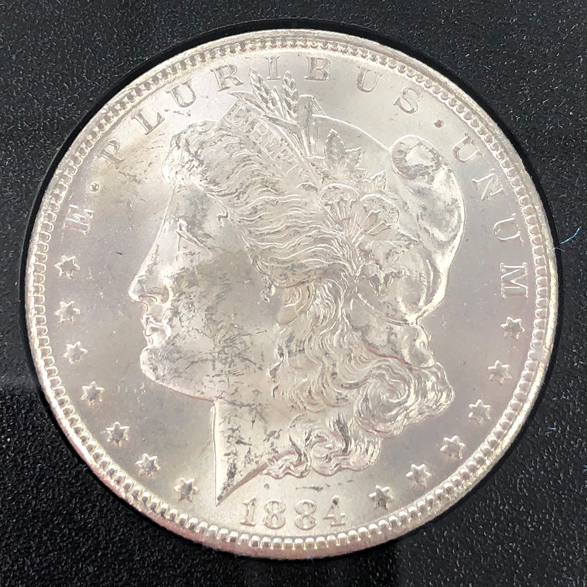 1884-CC Morgan Silver Dollar GSA (With Box &amp; CoA)