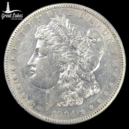 1884-S Morgan Silver Dollar (AU Details)
